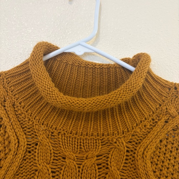 Olive & Oak Cable Knit High Neck Sweater Vest size Large - Picture 4 of 7